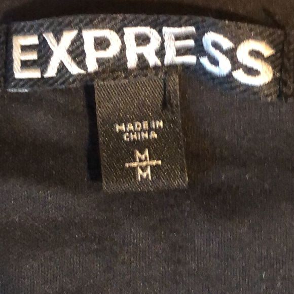 Express Med. Women's Sequin Mini Skirt Sparkle Geometric Pattern Lines Stretchy - Picture 10 of 15